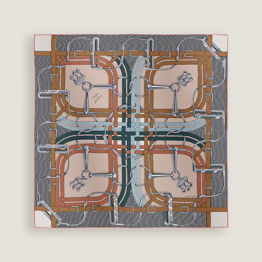 Mors a Jouets Chemise scarf 70 - White | Hermès USA